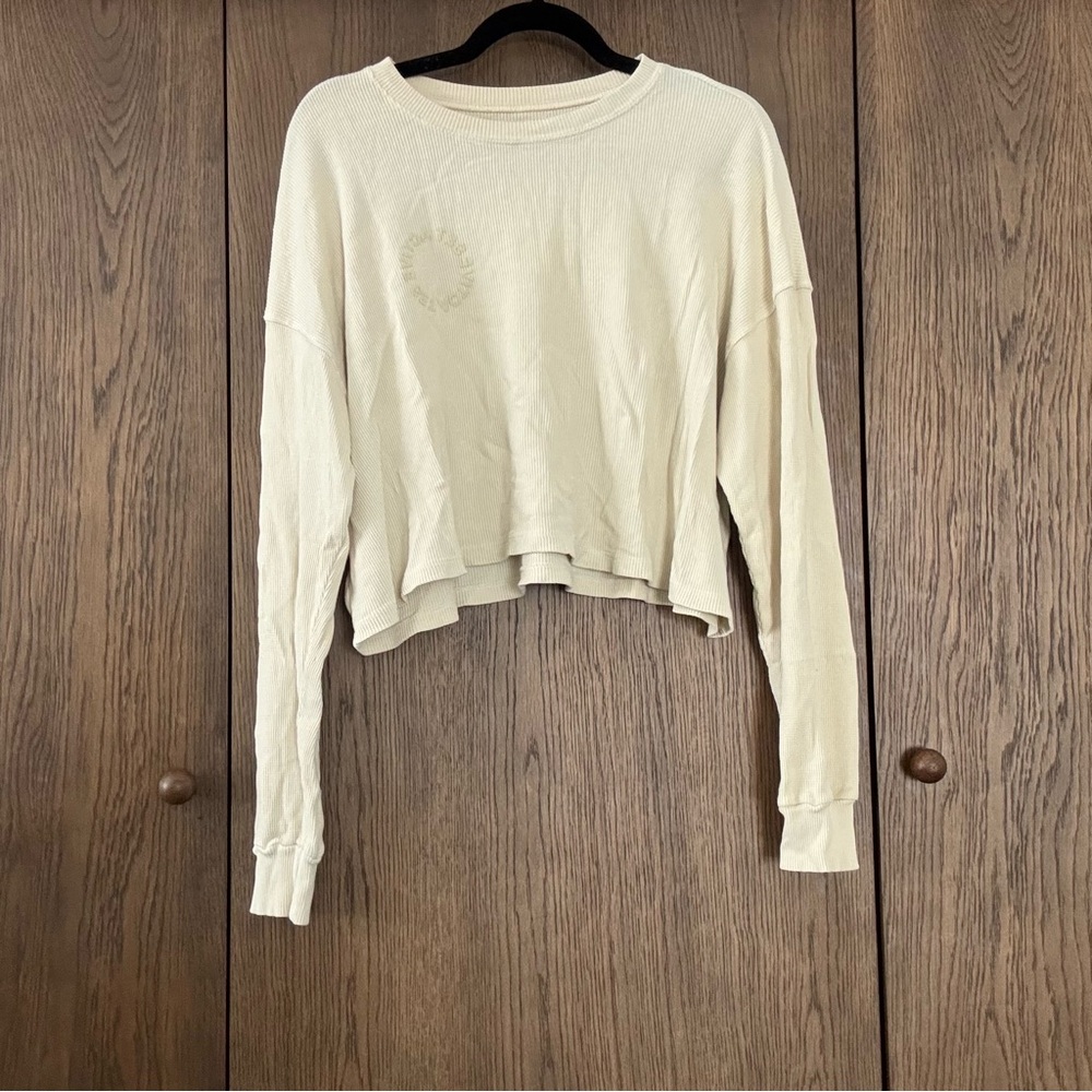 Set crop top in oak milk